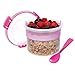 Sistema To Go Collection Breakfast Bowl Food Storage Container, 17.9 Ounce/ 2.2 Cup, Blue or Pink or Green Color