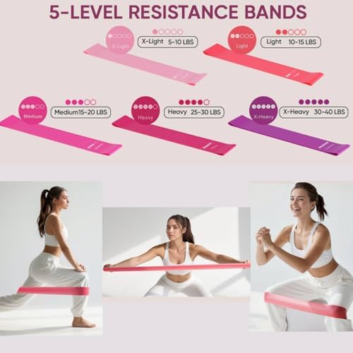Ensemble d'accessoires de Pilates 13 pièces pour la maison - Kit essentiel de Pilates pour la maison - Kit essentiel de Pilates pour femme - Avec balle de yoga, anneau de yoga, accessoire de