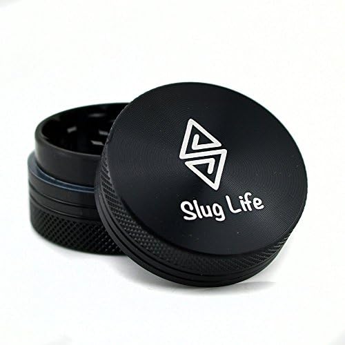 Slug Life Herb Grinder 2 Parts 1.5 Inch (Black)