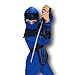 Blue Neon Ninja Costume Rubber Johnnies, Kids, size 4-6