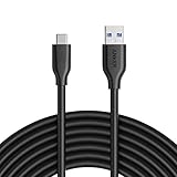 USB C Charger, Anker Powerline USB C to USB 3.0 Cable (10ft) with 56k Ohm Pull-up Resistor for Samsung Galaxy Note 8, S8, S8+, S9, S10, Oculus Quest, Sony XZ, LG V20 G5 G6, HTC 10 and More