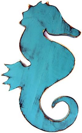 Seahorse Wall Decor Rustic Americana Nautical Coastal Country Chic Photo prop Pine Wood Sign