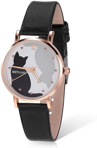 Cute Bowknot Cat Watch with Soft Leather Strap Quartz Movement Super Cute Cat Watch | eBay main image 3