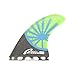 Prosea Blue Sunshine Surboard Fins Future Base Medium Size Surfing Thrusters G5 Size Made of Carbon Fiberglass and Honeycomb with 1 Key & 6 Screws
