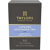 Taylors of Harrogate Lapsang Souchong Black Tea Bags, 50ct (Pack of 6)