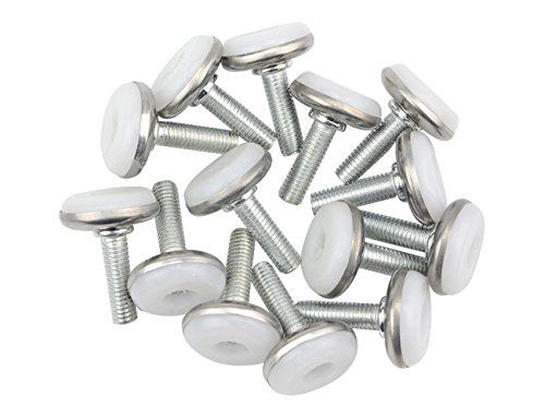 Tovot 24 Pcs Adjustable Screw On Furniture Glide Leveling Feet 6