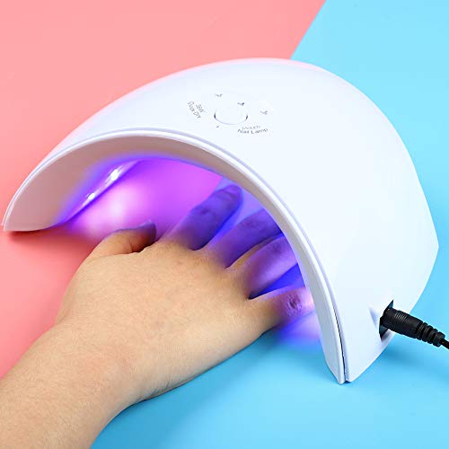 Fashion Zone 12 Colors Gel Nail Polish Starter Kit with 36W LED Nail Dryer Lamp, Base and Top Coat Set, Manicure Tool Set