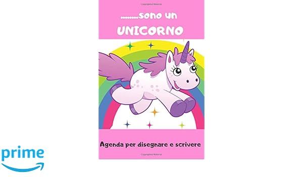 Sono Un Unicorno Agenda Per Disegnare E Scrivere Blocco