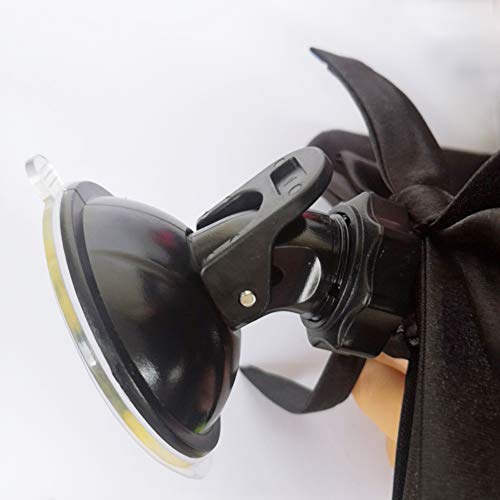 haihong Helmet Hair Helmet Pigtails Gradient Ramp Helmet Braids Ponytail with Suction Cup with Bowknot for Motorcycle Bike 1PCS 24inch-Ombre Black to Blue + Free Bracelet - Thumbnail 5