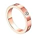 Fire Ants Love Ring-Rose Gold Lifetime Just Love You With(Size:5-10) (8)