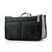 Go Beyond (TM) Makeup Organizer Bag, Travel Compartment Handbag with 13 Inserts Holder, Best for Coupon and Make up Accessories Large Liner Organizing Tote Purse with Hanging Handle (Black)