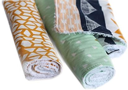 Baby Burp Cloth 3 Pack Gift Set For Boys "Flatiron" by New York Threads