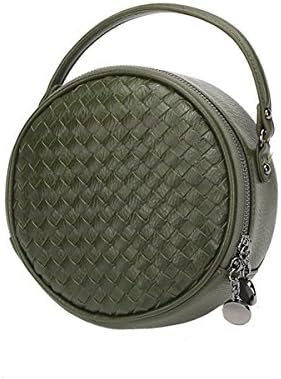 Andear Womens Round Clutch Handbags Circle Tote Purse Bag Shoulder Messenger Bag Detachable Chain Strap