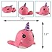 Squishy Unicorn Whale cartoon Cute Kawaii Soft Squishies Toy, Bird, Whale, Stress Relieve Squeeze Soft Lovely Toy Kids Gift Fidget Toy Slow Rising Miniature Novelty Toys Charms Decoration Set 3pcs