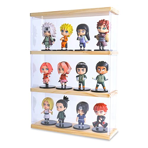 Clear Display Case for Collectibles Minifigures Anime Figure and