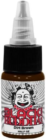 Black Buddha Colors Professional Tattoo Ink Dirt Brown 1/2oz