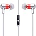 Subjekt HerPhones Petite Earbuds with Mic for Women (Red)