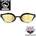 ARENA Unisex Cobra Core Swim Goggles for Men and Women No Leak No Fog Max Comfort Standard Mirror Lens, Yellow Copper/Black