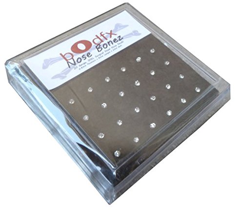 bOdfx Nose Bones CZ 316L Surgical Steel Nose Stud Lot - 24 piece set.