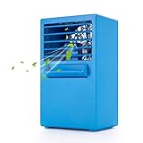 Personal Air Conditioner, Small Desktop Fan Personal Table Fan Mini Evaporative Air Circulator Cooler Humidifier, Mini Cooler Humidifier Bladeless Quiet for Office, Dorm