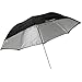 Westcott 2016 45-Inch Optical White Satin with Removable Black Cover Umbrella
