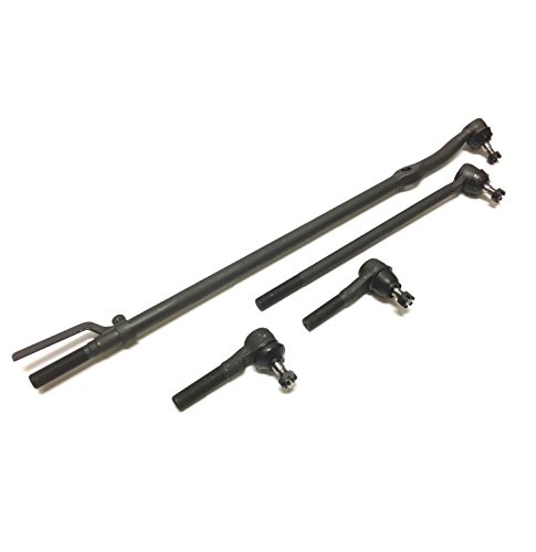 PartsW 4 Pc Steering Kit for Ford Bronco F-100 F-150 F-250 F-250 HD F-350 Inner Tie Rod End Center Link & Outer Tie Rod Ends