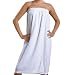 JMT Beauty French Terrycloth Spa wrap w/Adjustable Enclosure, Fits for Sizes S-L White