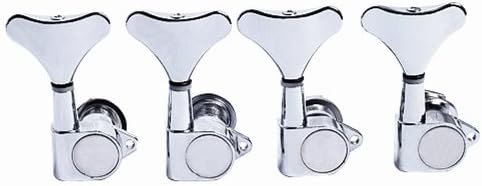 4pcs 4R Sealed Bass Tuning Pegs Tuners Machine Heads Chrome