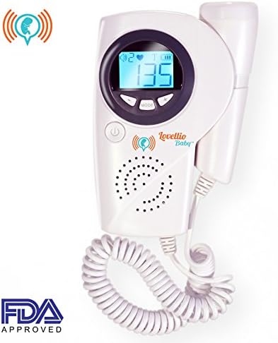 Heartbeat Baby Sound Pulse Monitor.[Sleek New 2018 Design] Safe to use with Built-In Quality Speaker and Bright LCD Display. Makes an Ideal GIFT. Plus Complimentary BONUS