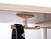 GVDV Dual Headphone Stand, adhesive hooks Under-Desk Headphone Stand Mount Wooden Headphone Dual Hanger Holder with Adhesive Sticky for Home and Office