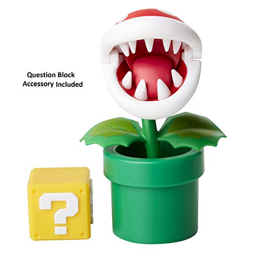 World of Nintendo 4-Inch Piranha Plant with Question Block Action Figure