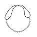 Lux Accessories Bridal Bride Bridesmaid Rhinestone Bling Head wrap