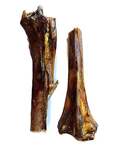 Gift Ostrich Metatarsus Bones for Dogs - Long Lasting Dog Chew – Light & Less Likely to Splinter – 100% Natural - DOG CHEW PACK OF 2