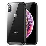 RANVOO iPhone Xs Max Case, Protective Clear Rugged Cover Elegant Heavy Duty Transparent Case for iPhone Xs Max 6.5'' (2018), Black