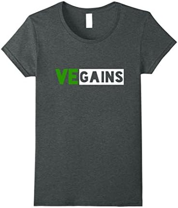 Womens Vegains - Vegan Gains - Bodybuilding &amp; Fitness Men &amp; Women Medium Dark Heather