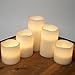 Classic 5 Piece Flameless Pillar Candles, Real Wax Flickering LED Battery Powered Fake Set No Heat and Safe, Perfect for Holiday Decor, Xmas, Weddings, Centrepieces - 12 Color Remote Control and Timer