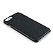 Dockem Ultra Slim Snap-on Case for iPhone 8 Plus & iPhone 7 Plus, Vintage Synthetic Leather Shell Case [Black]