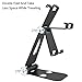 HITASION Adjustable Foldable Cell Phone Stand, Metal Aluminum Smartphone Holder Any Angle Desk Phone Stand Black