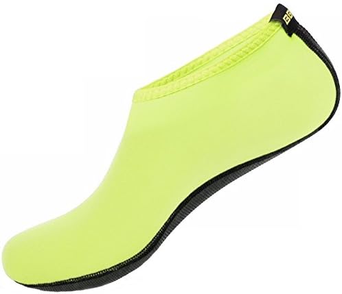 SHOESKISS Barefoot Water Skin Shoes Aqua Socks For Beach Swim Surf Yoga Exercise (4. XL(W:9.5-10.5, M:8.5-9.5), Green)