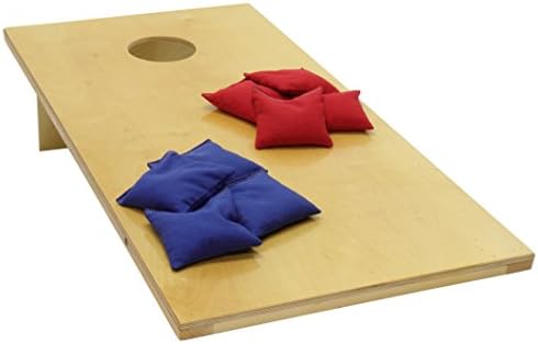Cornhole Set Finished Regulation Size (MADE IN USA) 100% Sold Wood 48x24 Heavy Duty Weather Resistant