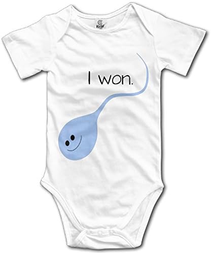 I Won Blue Funny Baby Playsuit Outfits Bodysuit In 4 Sizes