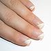 False Nails Bling Art French Fake White Silver Glitter Squoval 24 Medium Tips