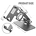 VASIVO 3 in 1 Universal Desktop Aluminum Folding Cellphone Stand Compatible with Watch,iPhone X 6 6s 7 8 Plus, Samsung, Android, Switch, iPad and Tablet