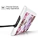 MoKo Case for Kindle Paperwhite, Premium Ultra Lightweight Shell Cover Fits All Paperwhite Generations Prior to 2018 (Will not fit All-New Paperwhite 10th Generation), Floral Purple