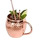 Red Star Barware Pure Copper Drinking Straws. Set of 4 Prime Quality Copper Cocktail Straws with Cleaning Brush. Each Straw is 7.5 Inch Long and Perfect for Moscow Mule Cocktails.