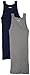 2(x)ist mens Essential Cotton 2 Pack Square Cut Tank