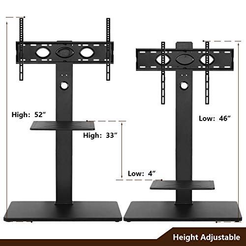 TAVR Swivel Corner Floor TV Stand with Mount for 32 37 43 47 50 55 60