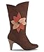 Joe Browns Womens Heeled Knee High Boots with Flower Detail