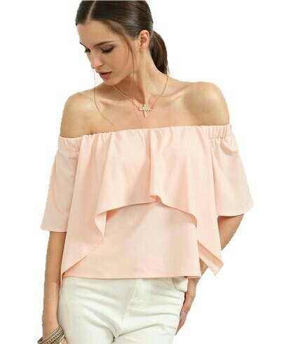 off the shoulder ruffle top
