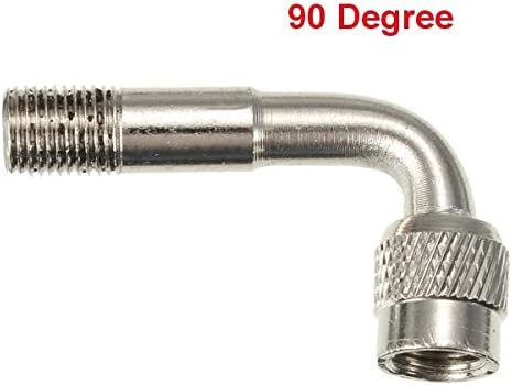 90 Degree Angle Valve Adaptor Tyre Extension Adapter For Motorcycles Cars Bike (90) by GaugePenz